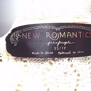 Free People Cream color Gold Flecked